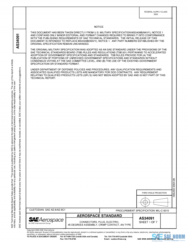 SAE AS 34091 Series PDF