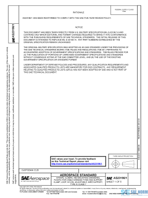 SAE AS 23190/1 Series PDF
