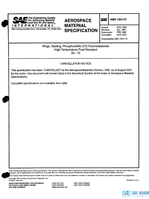 SAE AMS 7261/1 Series PDF