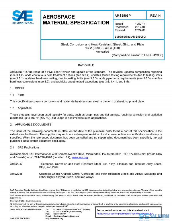 SAE AMS 5506 Series PDF