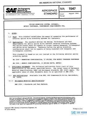 SAE MA 1547 Series PDF
