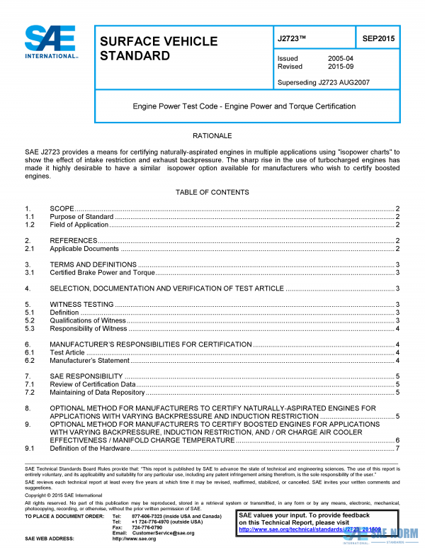 SAE J 2723 Series PDF