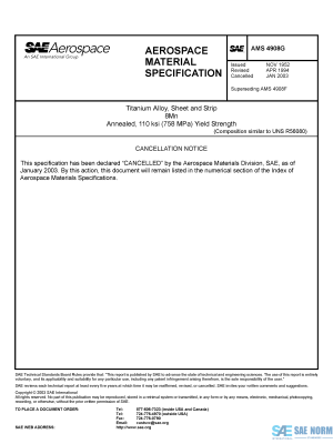 SAE AMS 4908 Series PDF