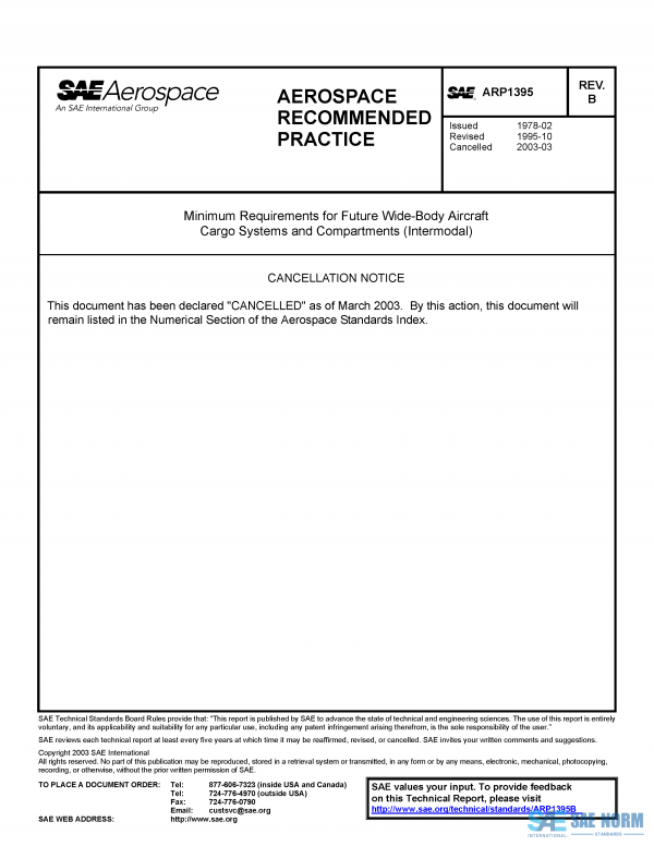 SAE ARP 1395 Series PDF
