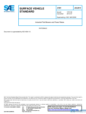 SAE J 1001 Series PDF
