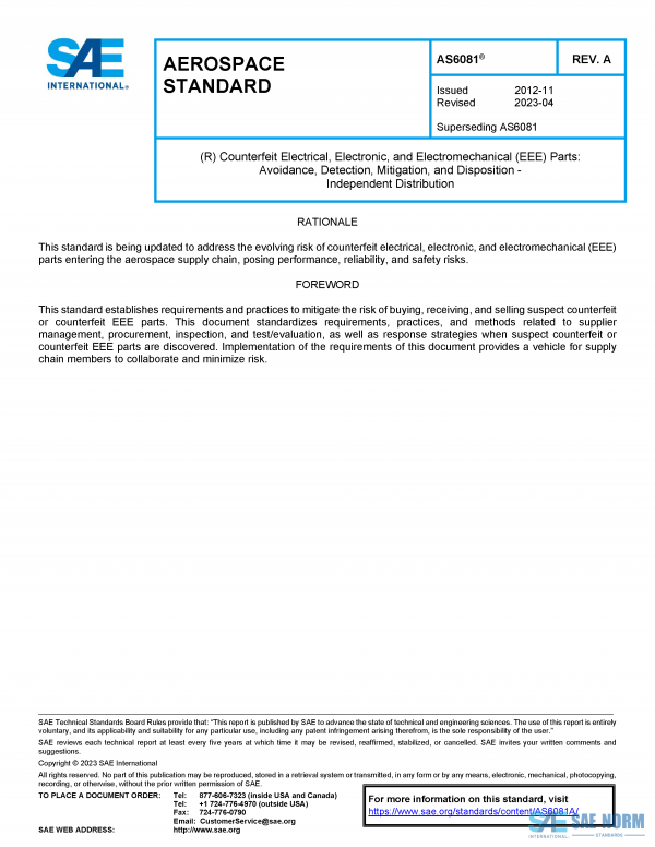 SAE AS 6081 Series PDF