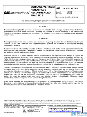 SAE JA 1010/1 Series PDF