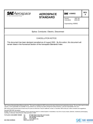 SAE AS 6852 Series PDF