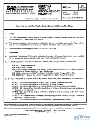 SAE J 1034 Series PDF