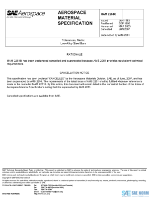 SAE MAM 2251 Series PDF