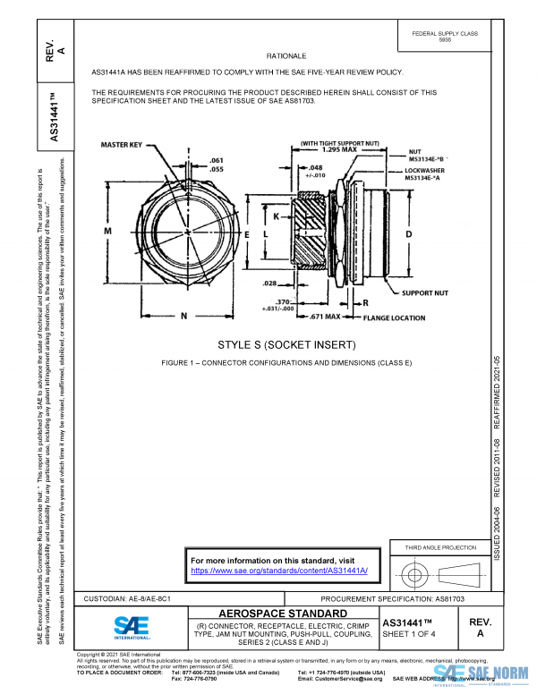 SAE AS 31441 Series PDF