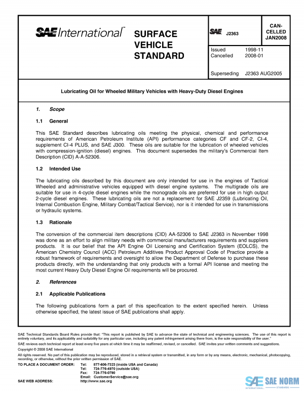 SAE J 2363 Series PDF