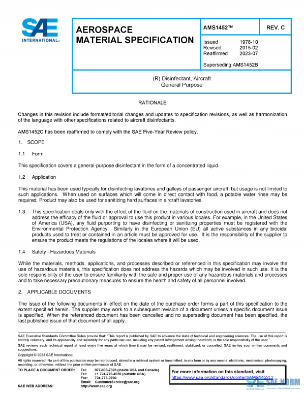 SAE AMS 1452 Series PDF