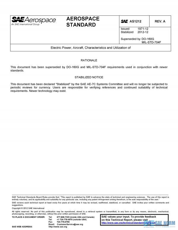 SAE AS 1212 Series PDF