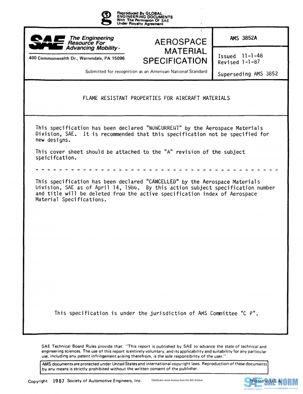 SAE AMS 3852 Series PDF
