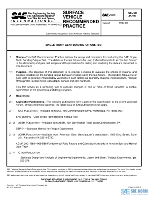SAE J 1619 Series PDF