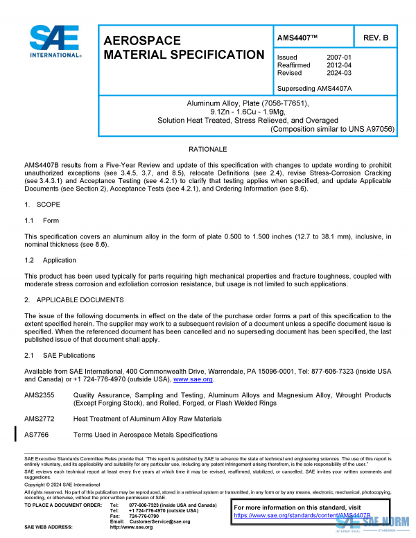 SAE AMS 4407 Series PDF