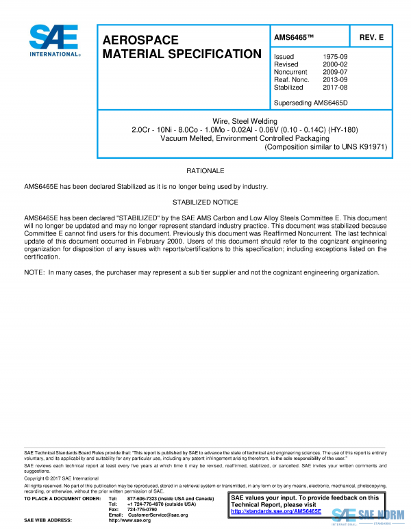 SAE AMS 6465 Series PDF