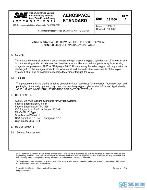 SAE AS 1066 Series PDF