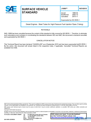 SAE J 1958 Series PDF