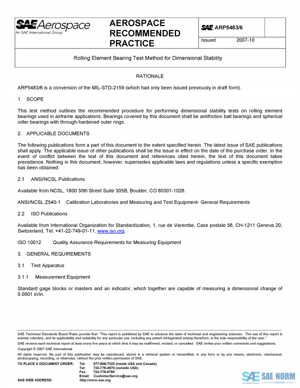 SAE ARP 5483/6 Series PDF