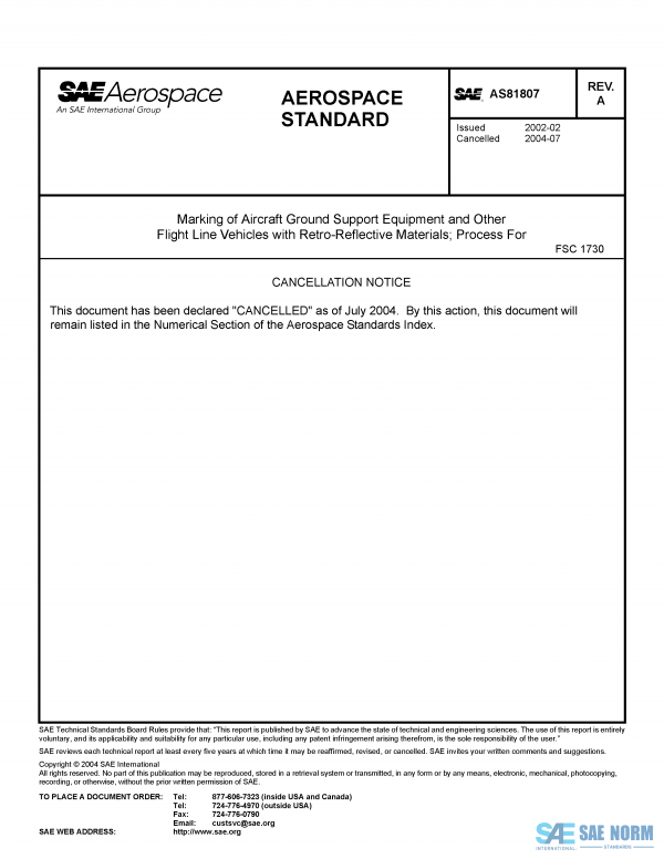 SAE AS 81807 Series PDF