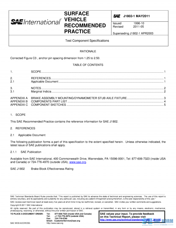 SAE J 1802/1 Series PDF