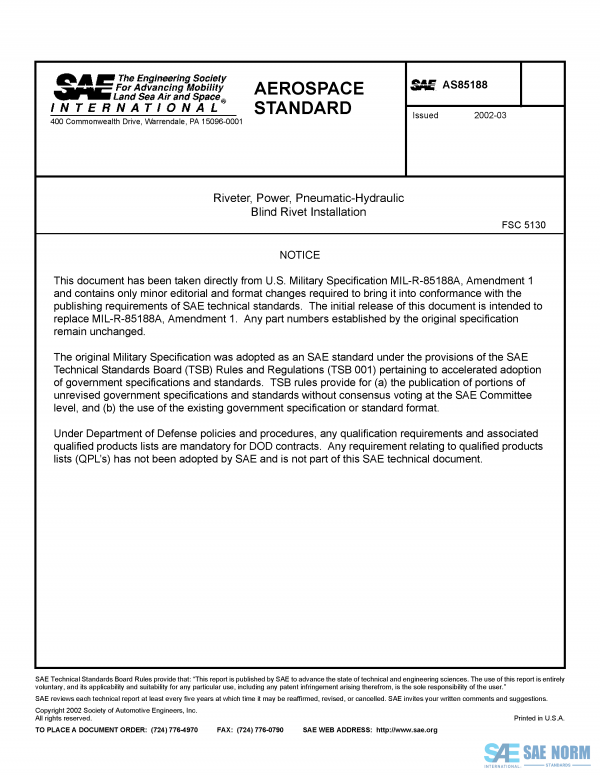 SAE AS 85188 Series PDF