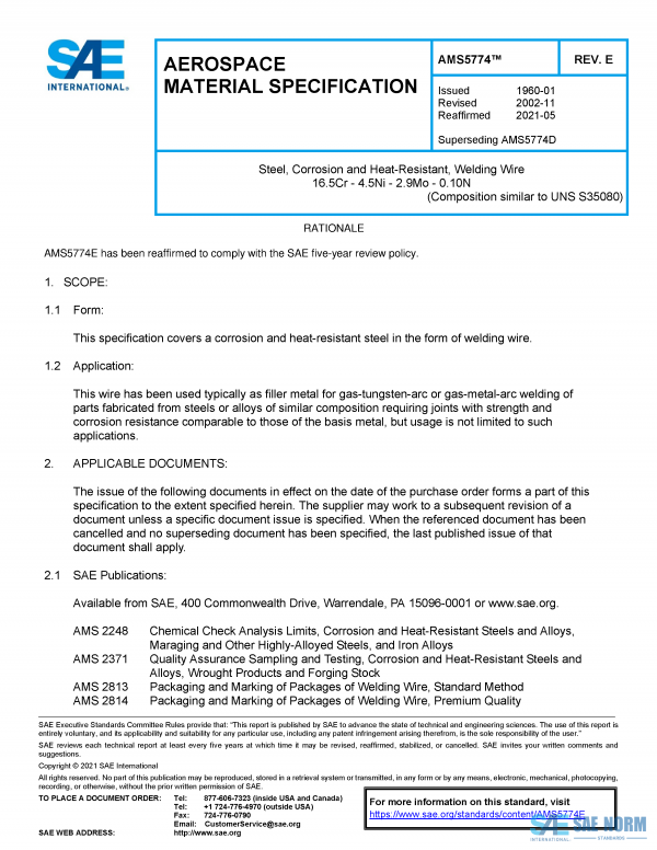 SAE AMS 5774 Series PDF
