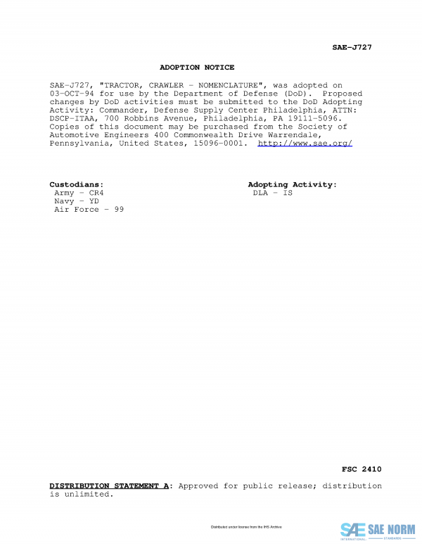 SAE J 727 Series PDF