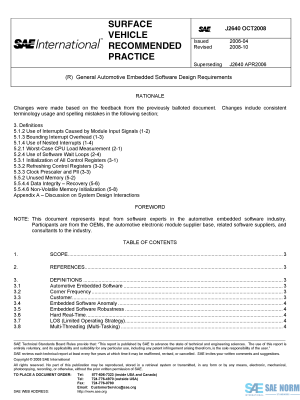 SAE J 2640 Series PDF