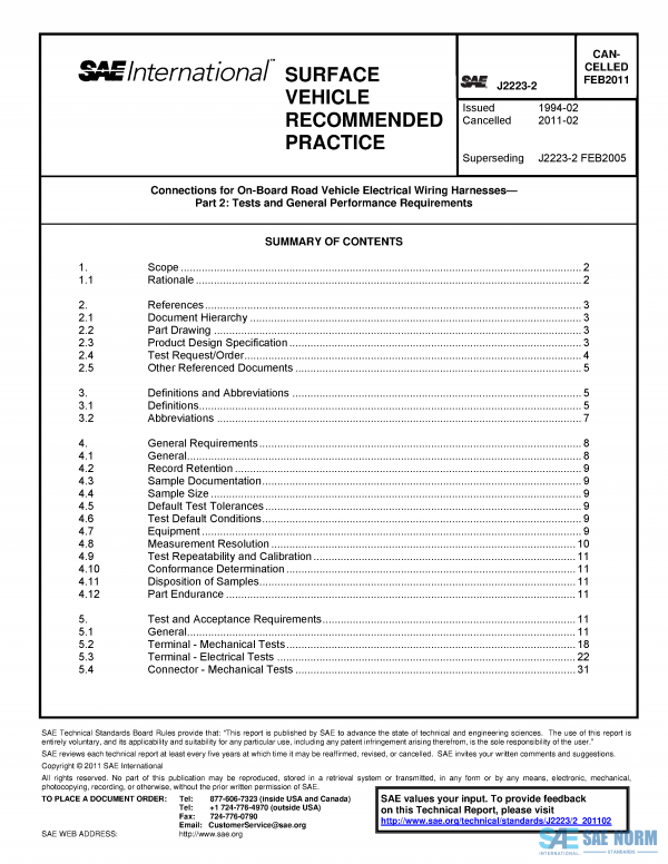 SAE J 2223/2 Series PDF