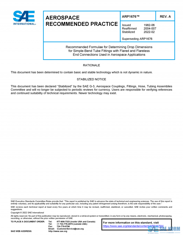 SAE ARP 1676 Series PDF