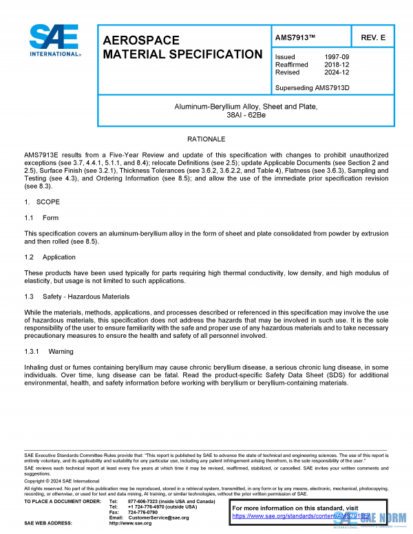 SAE AMS 7913 Series PDF