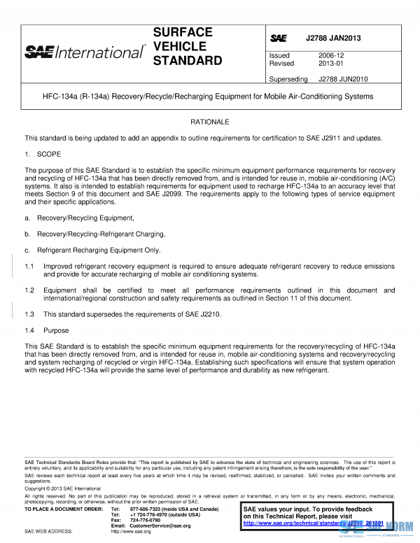 SAE J 2788 Series PDF