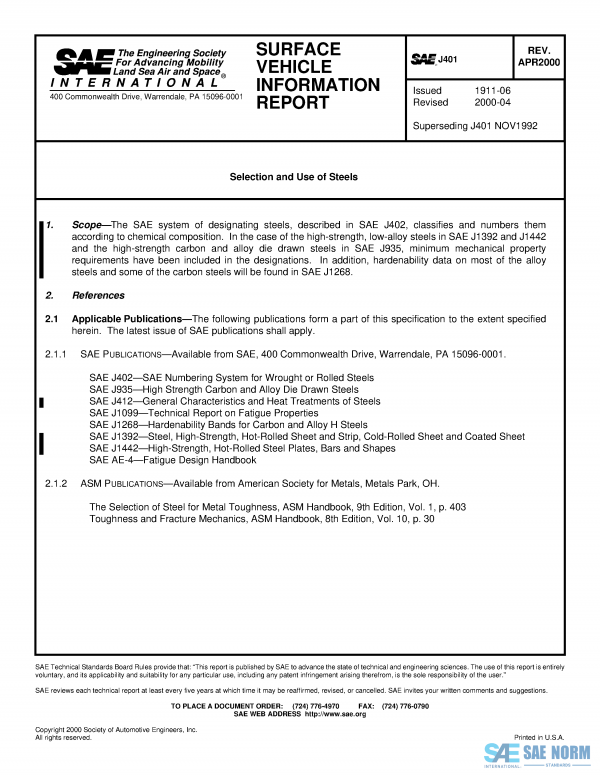 SAE J 401 Series PDF