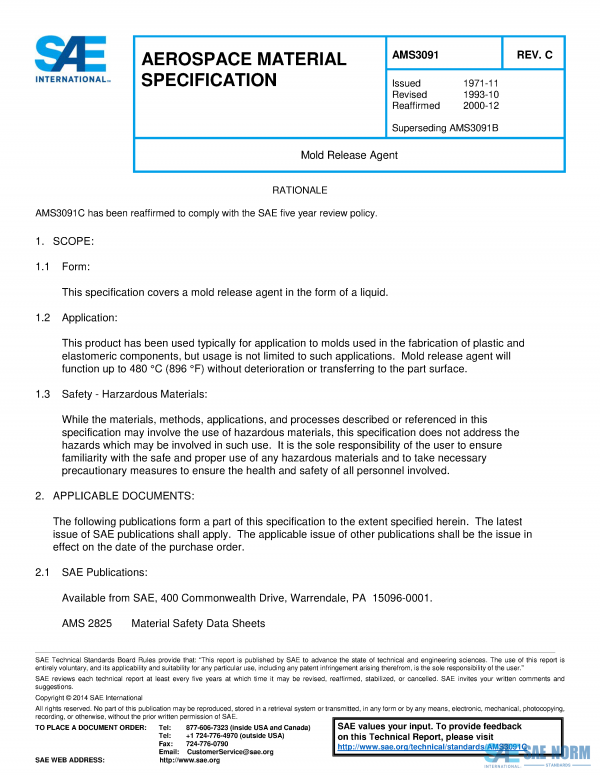 SAE AMS 3091 Series PDF