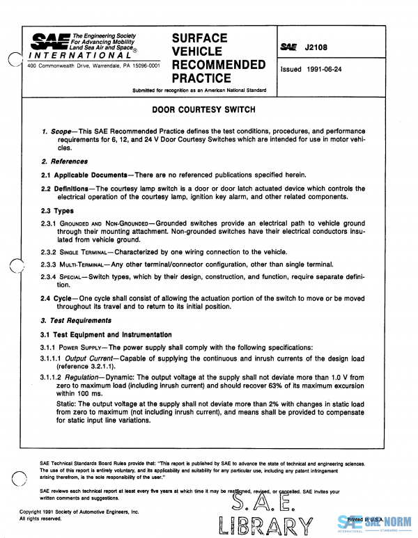 SAE J 2108 Series PDF