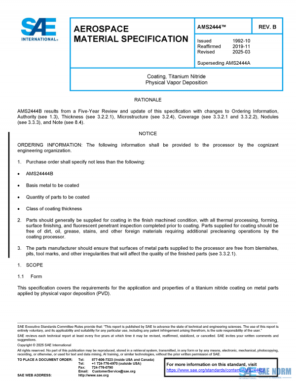 SAE AMS 2444 Series PDF