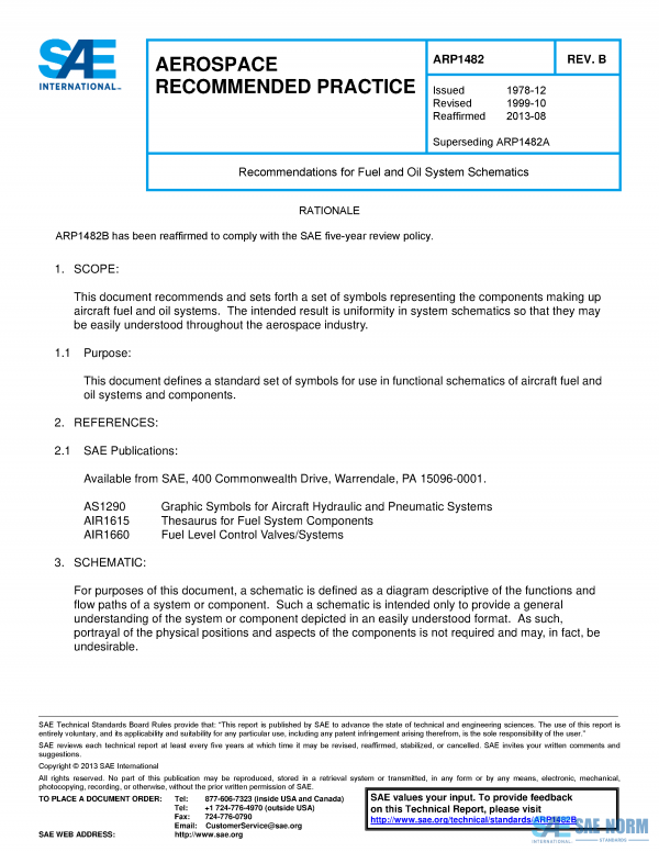 SAE ARP 1482 Series PDF