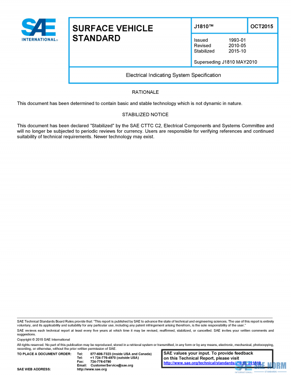 SAE J 1810 Series PDF