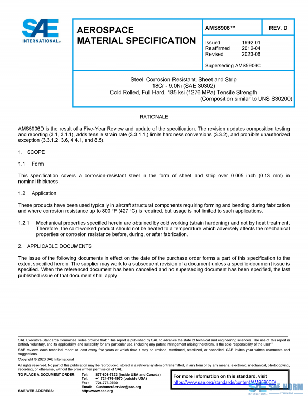 SAE AMS 5906 Series PDF
