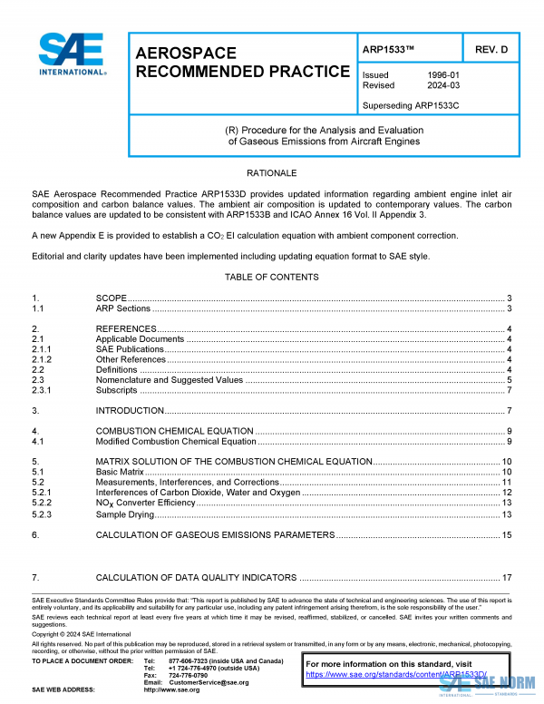 SAE ARP 1533 Series PDF