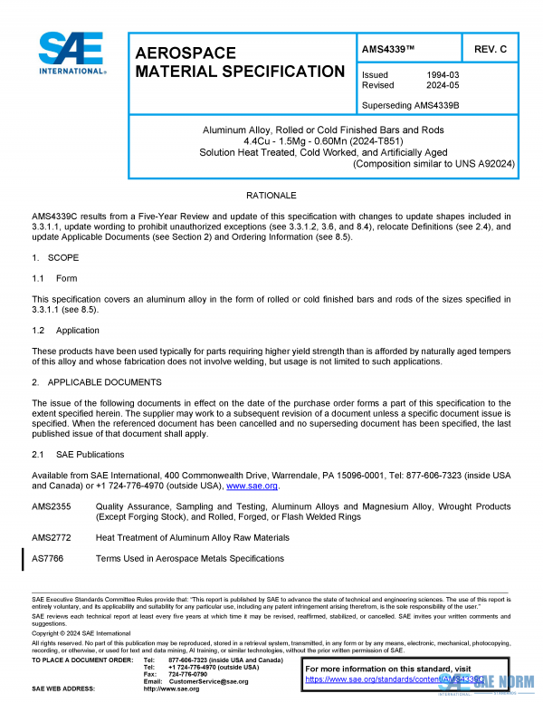 SAE AMS 4339 Series PDF