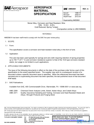 SAE AMS 5961 Series PDF