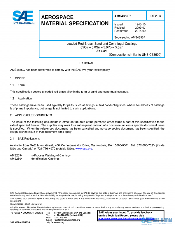 SAE AMS 4855 Series PDF
