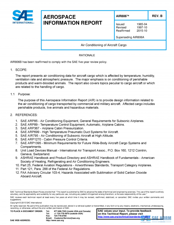 SAE AIR 806 Series PDF