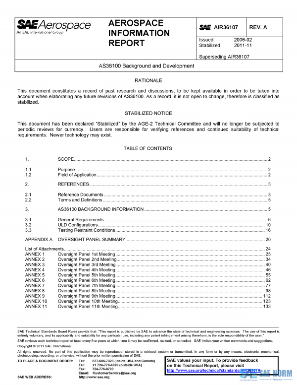 SAE AIR 36107 Series PDF