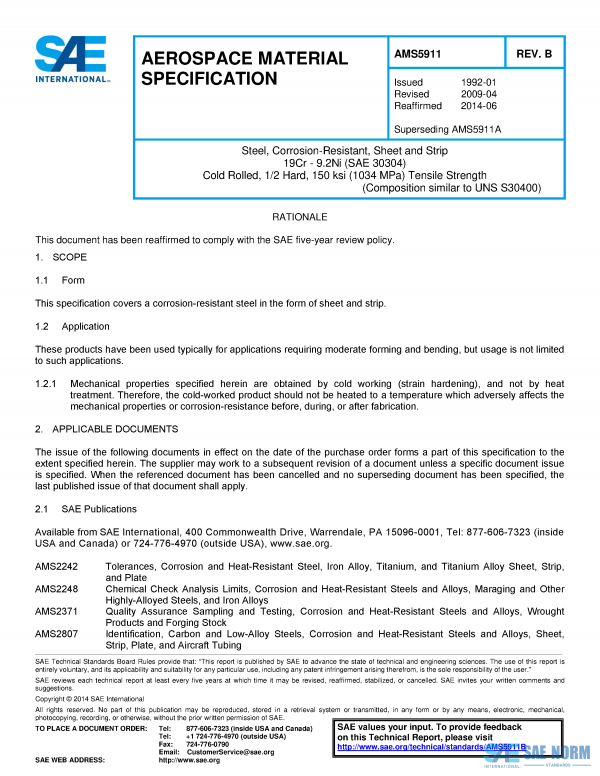 SAE AMS 5911 Series PDF