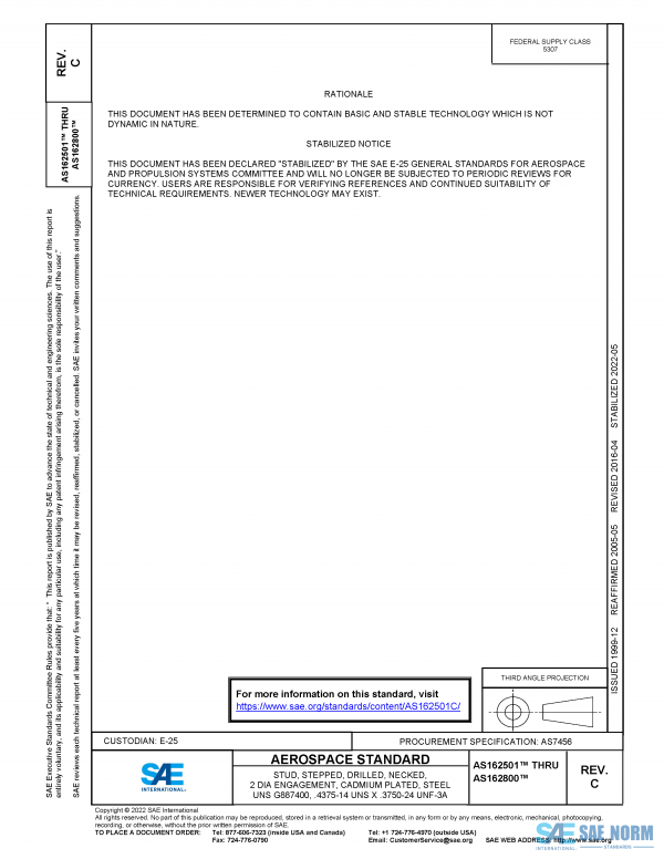 SAE AS 162501 Series PDF